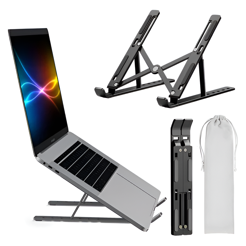 Ergonomic Aluminum Laptop Stand – Better Posture for Daily Work