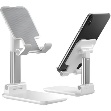 Adjustable Aluminum Phone Stand – Hands-Free Use at Your Desk