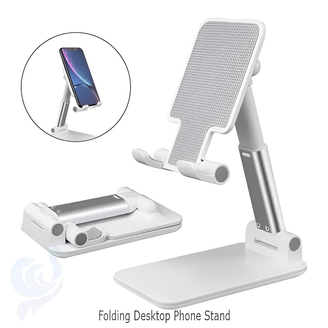 Adjustable Aluminum Phone Stand – Hands-Free Use at Your Desk