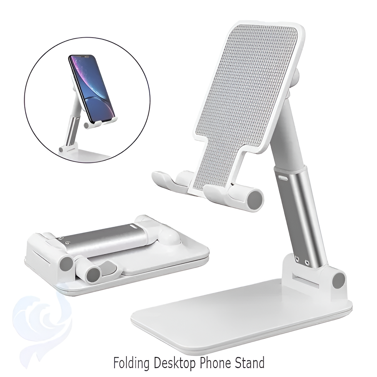 Adjustable Aluminum Phone Stand – Hands-Free Use at Your Desk